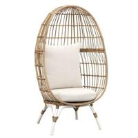 Loungefauteuil Grand egg wicker 147x83x77 cm - Leen Bakker - thumbnail