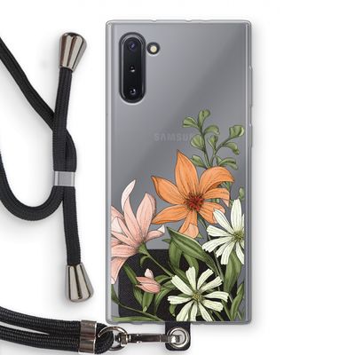 Floral bouquet: Samsung Galaxy Note 10 Transparant Hoesje met koord
