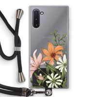 Floral bouquet: Samsung Galaxy Note 10 Transparant Hoesje met koord