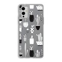 Cactusmotief: OnePlus 9 Transparant Hoesje