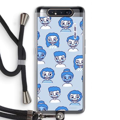 Gezichtjes: Samsung Galaxy A80 Transparant Hoesje met koord