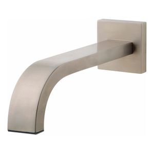 Wiesbaden Rombo inbouw uitloop 30 cm messing rvs look