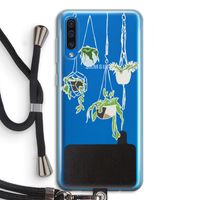 Hang In There: Samsung Galaxy A50 Transparant Hoesje met koord