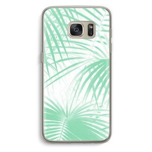 Palmbladeren: Samsung Galaxy S7 Transparant Hoesje