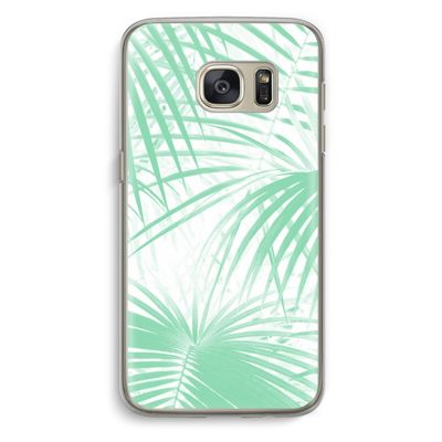Palmbladeren: Samsung Galaxy S7 Transparant Hoesje