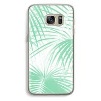 Palmbladeren: Samsung Galaxy S7 Transparant Hoesje