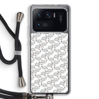 Zwanen: Xiaomi Mi 11 Ultra Transparant Hoesje met koord