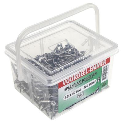 Spaanpl.schr. rvs 4.0x30mm 600st - Deltafix