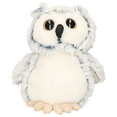 Uil vogel grijs knuffel van zachte pluche - 17 cm zittend Uil vogel grijs knuffel van zachte pluche - 17 cm zittend