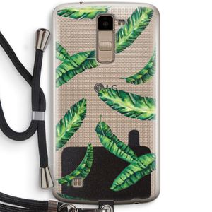 Lange bladeren: LG K10 (2016) Transparant Hoesje met koord