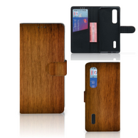 OPPO Find X2 Pro Book Style Case Donker Hout - thumbnail