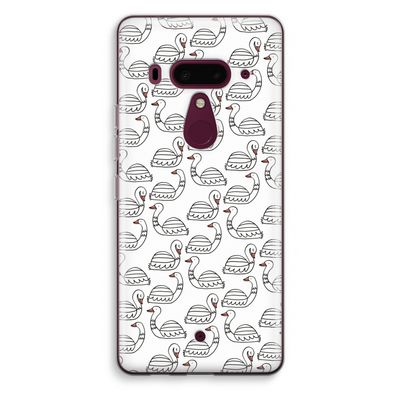 Zwanen: HTC U12+ Transparant Hoesje