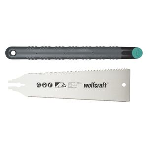 wolfcraft GmbH 6951000 zaag Japanse zaag 24 cm Zwart, Roestvrijstaal