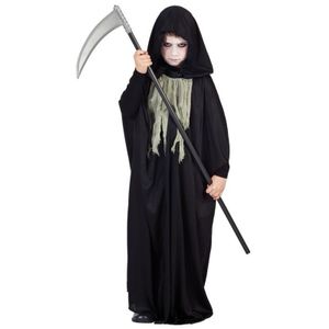 Zwarte halloween cape voor kinderen 10-12 jaar  -