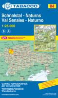 Wandelkaart 004 Schnalstal - Naturns - Val Senales - Naturno | Tabacco Editrice - thumbnail