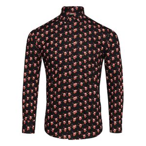 Foute rendier blouse met rendiermannetjes zwart 2XL (46/56)  -