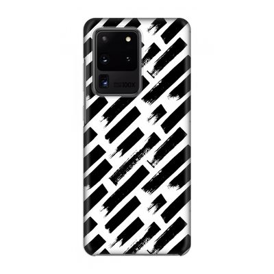 Zwarte vegen: Volledig geprint Samsung Galaxy S20 Ultra Hoesje
