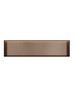 Hotbath &MORE Inbouwnis 30x120x10cm frameless + LED Tuscan Bronze