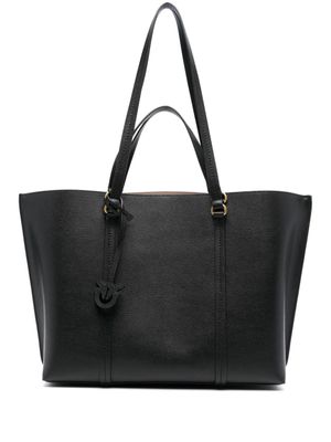 PINKO sac en cuir à motif Love-Birds - Noir