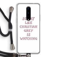 Christian Grey: OnePlus 8 Transparant Hoesje met koord