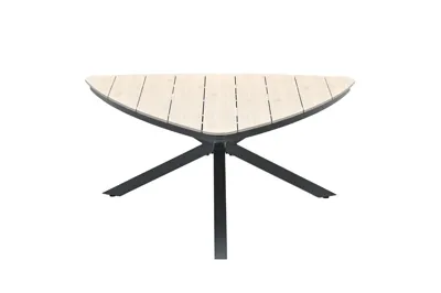 Edison triangle tafel 170cm black/light teak