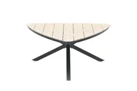 Edison triangle tafel 170cm black/light teak