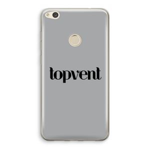 Topvent Grijs Zwart: Huawei Ascend P8 Lite (2017) Transparant Hoesje