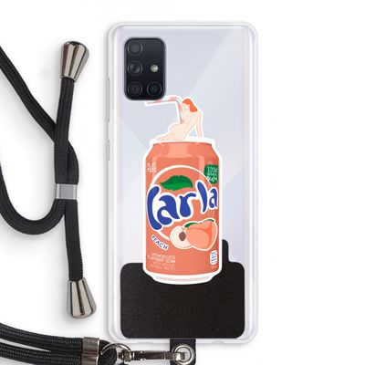 S(peach)less: Samsung Galaxy A71 Transparant Hoesje met koord