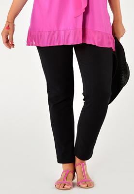 Yoek Trousers slimfit stretch | Zwart | Maat 56