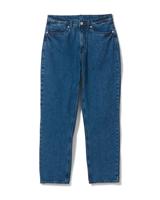 HEMA Dames Jeans Straight Fit Middenblauw (middenblauw)