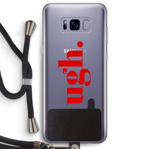 Ugh: Samsung Galaxy S8 Plus Transparant Hoesje met koord