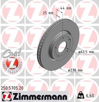 Remschijf COAT Z 250570520