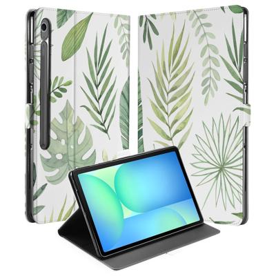 Samsung Galaxy Tab S10 FE Plus | Book Case | Hoesje met Standaard Leaves