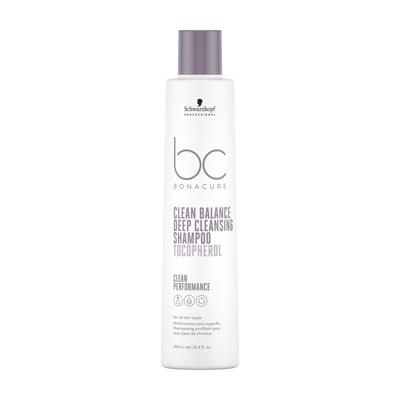 Schwarzkopf BonaCure Clean Performance Clean Balance Deep Cleansing Shampoo Tocopherol 250ml | Voor Shampoo Zonder Siliconen