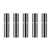 5 stuks portable mini hervulbare glas parfum fijne mist verstuivers met metallic exterieur 5ml (zwart) 5 stuks portable mini hervulbare glas parfum fijne mist verstuivers met metallic exterieur 5ml (zwart)