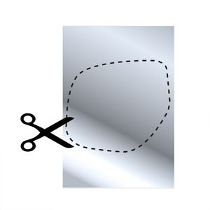 Multifunctionele Plakspiegel L 750608