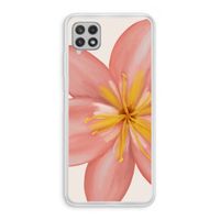 Pink Ellila Flower: Samsung Galaxy A22 4G Transparant Hoesje