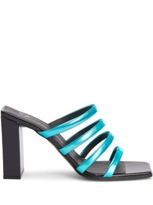 Giuseppe Zanotti mules Shangay 85 mm - Bleu