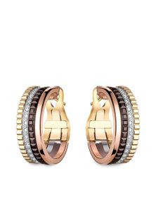 Boucheron boucles d'oreilles Quatre Classic en or 18ct à diamants