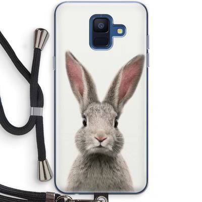 Daisy: Samsung Galaxy A6 (2018) Transparant Hoesje met koord