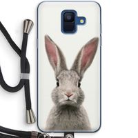 Daisy: Samsung Galaxy A6 (2018) Transparant Hoesje met koord Daisy: Samsung Galaxy A6 (2018) Transparant Hoesje met koord