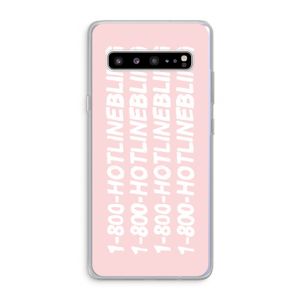 Hotline bling pink: Samsung Galaxy S10 5G Transparant Hoesje