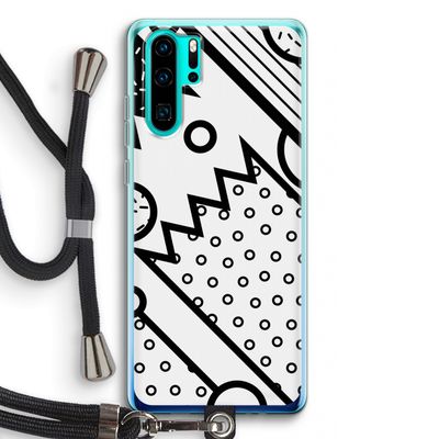 Pop Art #4: Huawei P30 Pro Transparant Hoesje met koord