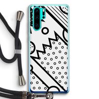 Pop Art #4: Huawei P30 Pro Transparant Hoesje met koord