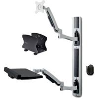 StarTech.com Wandmonteerbare Zit-Sta Werkplek, VESA-Beugel Voor 32 Scherm (10kg), Volledig Scharnie
