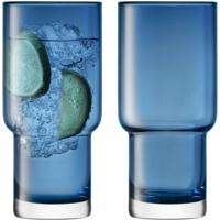 L.S.A. - Utility Longdrinkglas 390 ml Set van 2 Stuks - Glas - Blauw - thumbnail