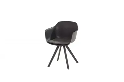 Tuinstoel Solid met kussen - antraciet | 4 Seasons Outdoor