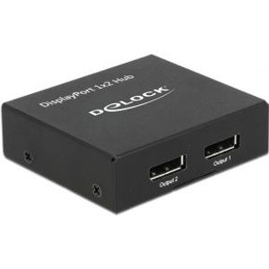 Delock 87691 DisplayPort 1.2-splitter 1 x DisplayPort in > 2 x DisplayPort uit 4K