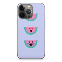 Smiley watermeloen: iPhone 13 Pro Transparant Hoesje