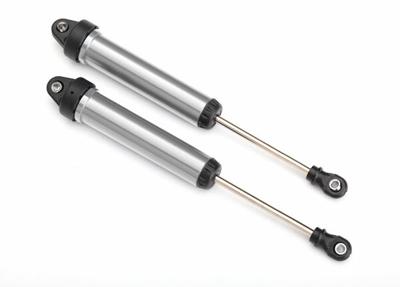 Shocks, GTR, 160mm, silver aluminum (rear, no thread) (2) (TRX-8461)